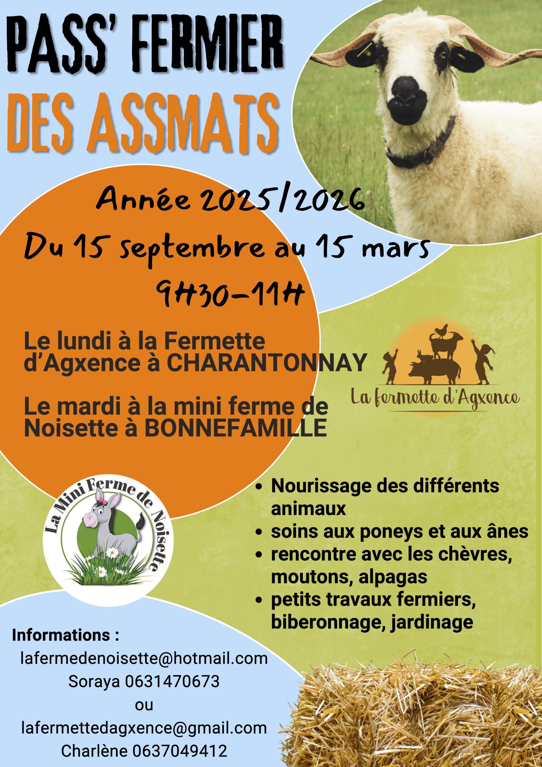 Affiche Évènement Fête Ferme Pédagogique Simple Collage Photo Coloré (1)
